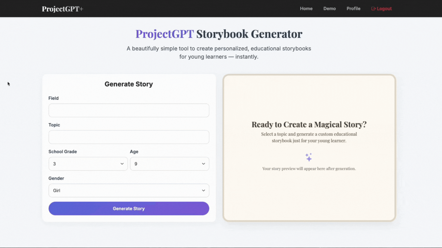 Storybooks Screenshot